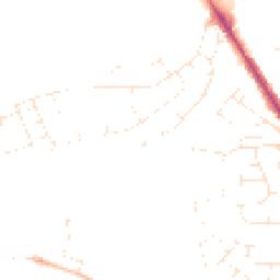 Daytime road noise heatmap for BH16 5DD