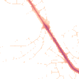 Daytime road noise heatmap for BH16 5DJ