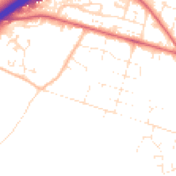 Daytime road noise heatmap for BH16 5DS