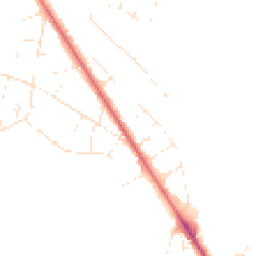 Daytime road noise heatmap for BH16 5EG