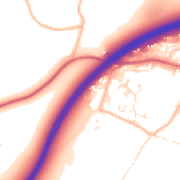 Daytime road noise heatmap for BH16 5FF