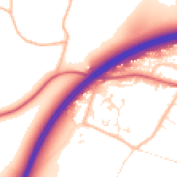Daytime road noise heatmap for BH16 5FH