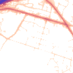 Daytime road noise heatmap for BH16 5LG