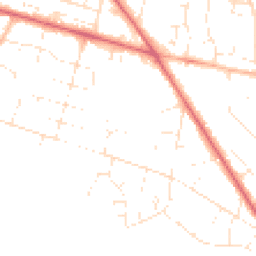 Daytime road noise heatmap for BH16 5LP