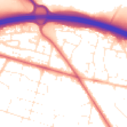 Daytime road noise heatmap for BH16 5PH