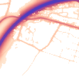 Daytime road noise heatmap for BH16 5RX