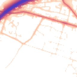 Daytime road noise heatmap for BH16 5SF