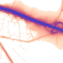 Daytime road noise heatmap for BH16 5SR