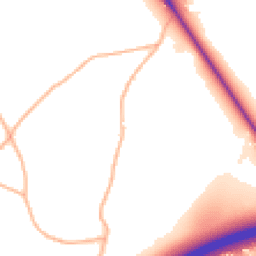 Daytime road noise heatmap for BH16 6AN