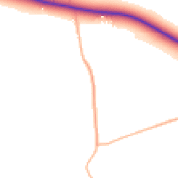 Daytime road noise heatmap for BH16 6EU
