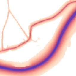 Daytime road noise heatmap for BH16 6HY