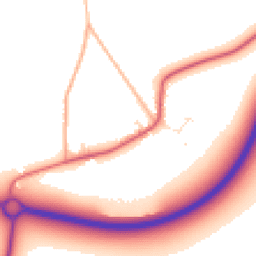 Daytime road noise heatmap for BH16 6JG