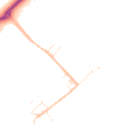 Daytime road noise heatmap for BH16 6LS