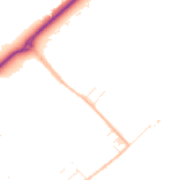 Daytime road noise heatmap for BH16 6NL