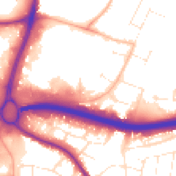Daytime road noise heatmap for BH17 0GA