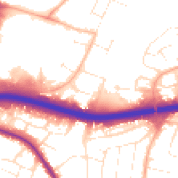 Daytime road noise heatmap for BH17 0GE