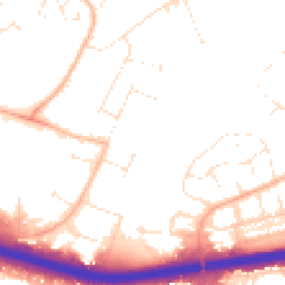 Daytime road noise heatmap for BH17 0GG