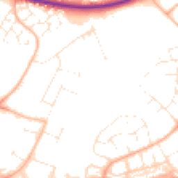 Daytime road noise heatmap for BH17 0RF