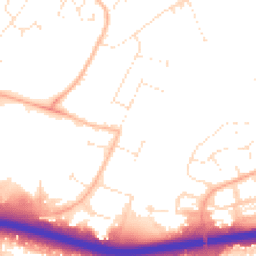Daytime road noise heatmap for BH17 0RS