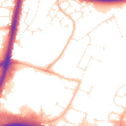 Daytime road noise heatmap for BH17 0RW