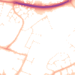 Daytime road noise heatmap for BH17 0UH