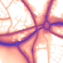 Daytime road noise heatmap for BH17 7AF