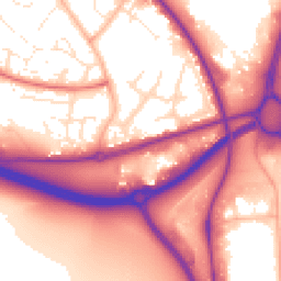 Daytime road noise heatmap for BH17 7AH