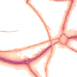 Night-time road noise heatmap for BH17 7AJ