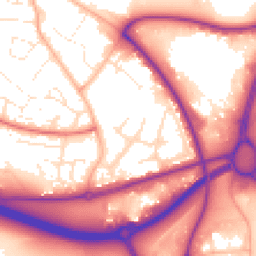 Daytime road noise heatmap for BH17 7AT