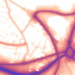 Daytime road noise heatmap for BH17 7BA