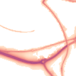 Night-time road noise heatmap for BH17 7BS