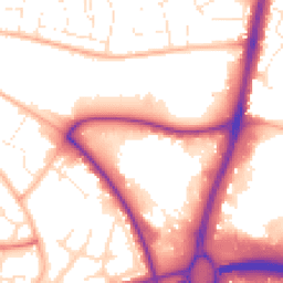 Daytime road noise heatmap for BH17 7BX