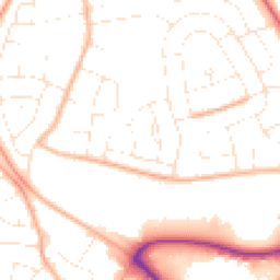 Daytime road noise heatmap for BH17 7HG