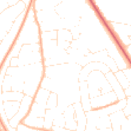 Daytime road noise heatmap for BH17 7JA