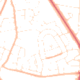 Daytime road noise heatmap for BH17 7JD