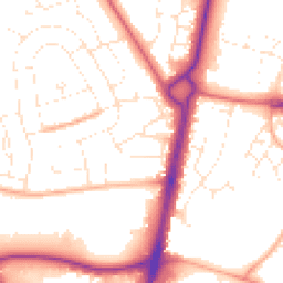 Daytime road noise heatmap for BH17 7LT