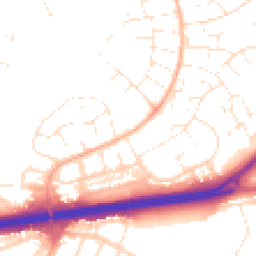 Daytime road noise heatmap for BH17 8SL