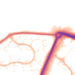 Daytime road noise heatmap for BH17 8SQ