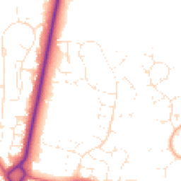 Daytime road noise heatmap for BH17 9AY