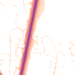 Daytime road noise heatmap for BH17 9BF