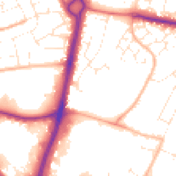 Daytime road noise heatmap for BH17 9BH