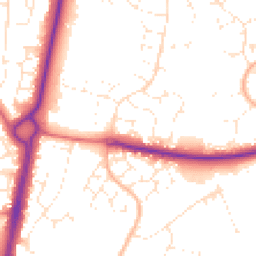 Daytime road noise heatmap for BH17 9BS