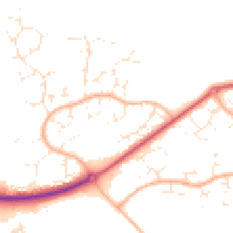 Daytime road noise heatmap for BH17 9EB