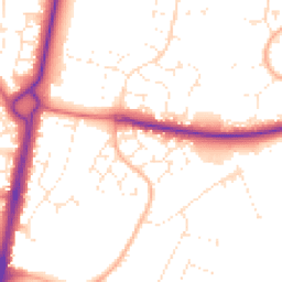 Daytime road noise heatmap for BH17 9FB