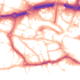 Daytime road noise heatmap for BH2 5AT