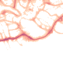 Daytime road noise heatmap for BH2 5BD