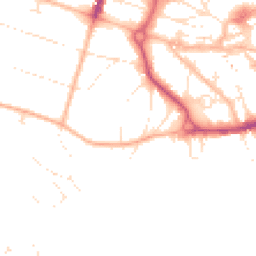 Daytime road noise heatmap for BH2 5BN
