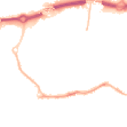 Night-time road noise heatmap for BH2 5BT