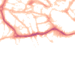 Daytime road noise heatmap for BH2 5DS