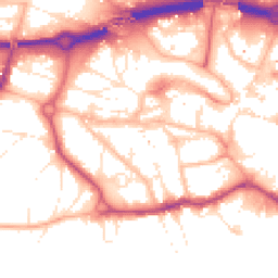 Daytime road noise heatmap for BH2 5DX